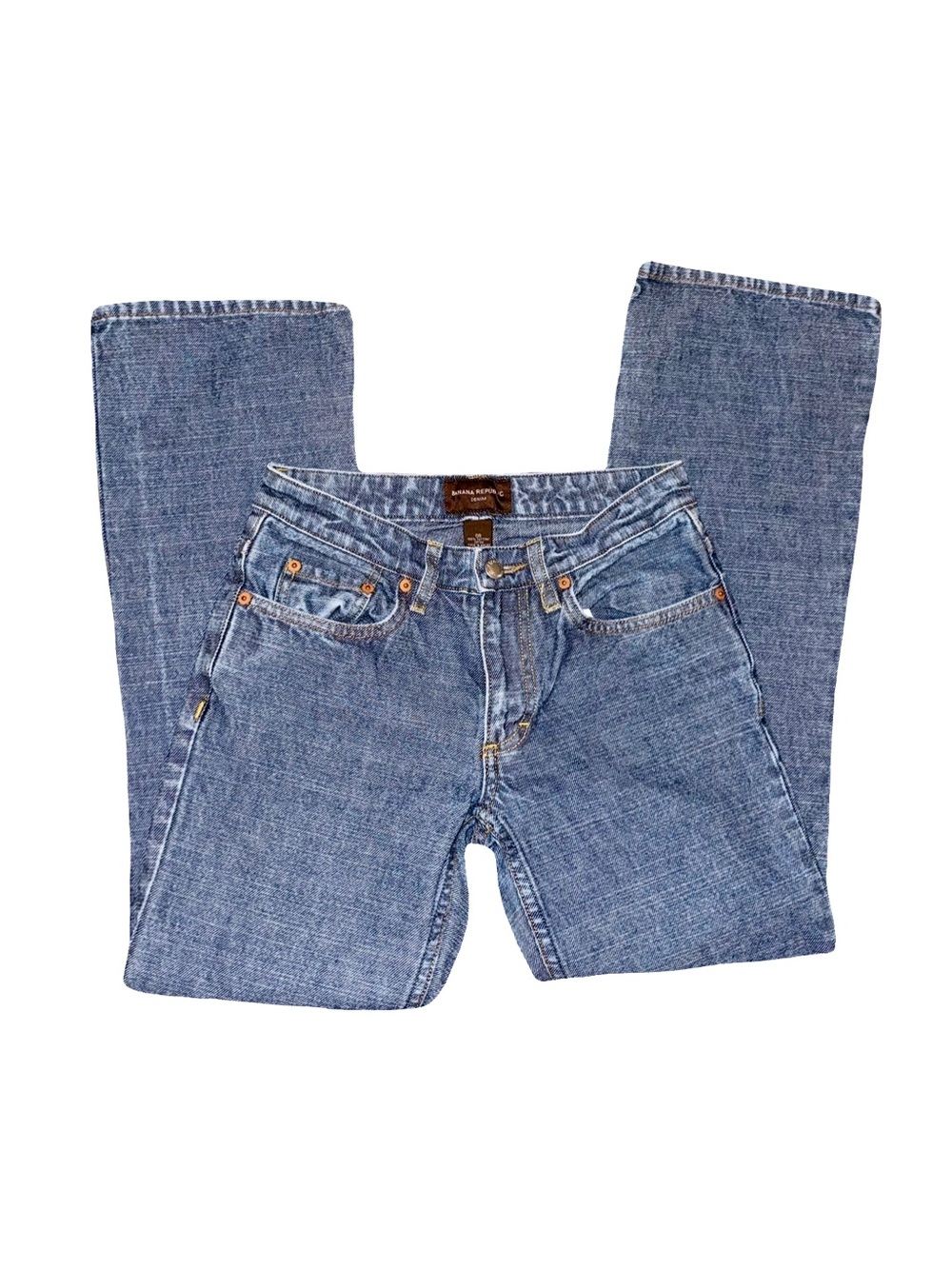 VTG BANANA REPUBLIC 90’S HIGH-RISE STRAIGHT-LEG DENIM JEANS // SIZE 0✨